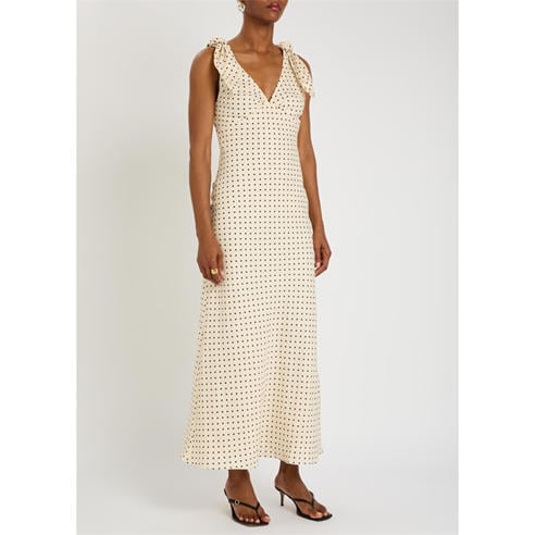 Faithfull The Brand - Women's Solana Linen Polka Dot Maxi Dress