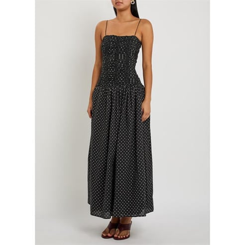 Faithfull The Brand - Women's Mira Cotton Polka Dot Maxi Dress