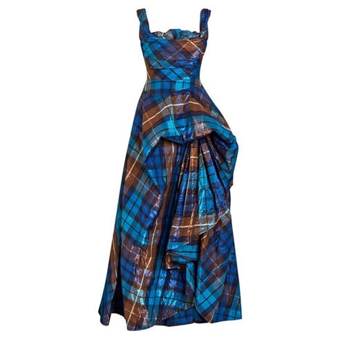 Vivienne Westwood - Women's Long Chichi Tartan Maxi Dress