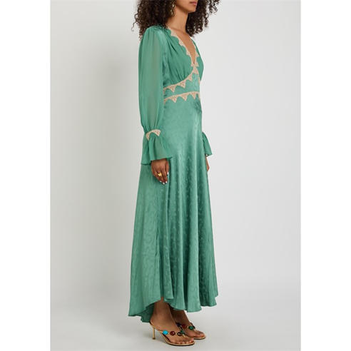 RIXO - Women's Arlena Floral Long-Sleeve Maxi Dress