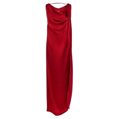 Maison Margiela - Women's Satin Draped Maxi Dress