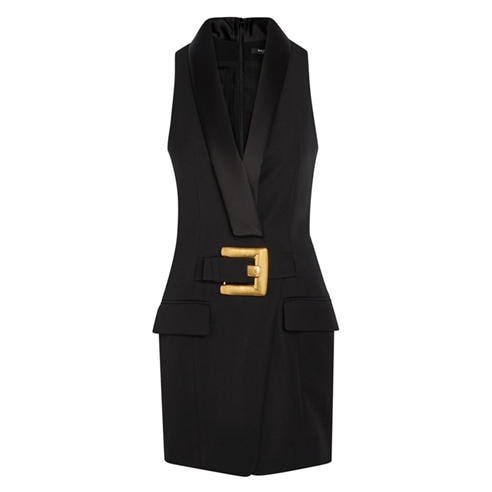 Balmain - SL 2 PKTS BELTED GDP SHORT DRE