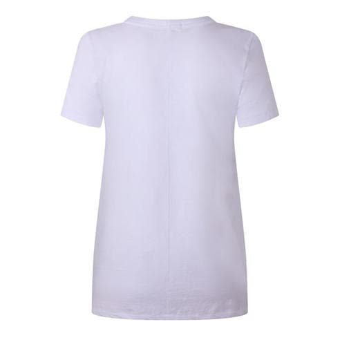 Rag and Bone - Women's Slub Vee Cotton Short-Sleeve T-Shirt