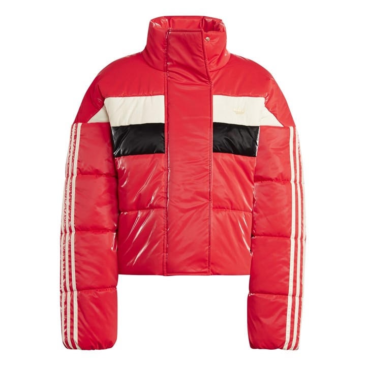 Adidas Originals Women's Red Padded Ski Jacket Size 2