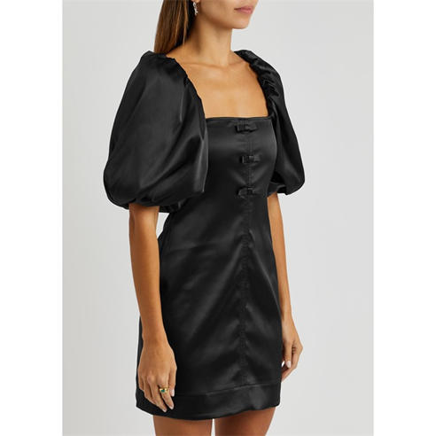 Ganni - SD Double Satin Mini Dress