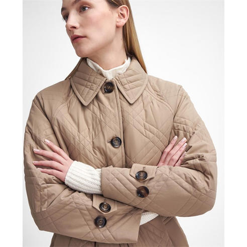 Barbour - Women's Mariah Quilted Tartan Short Puffer Jacket
