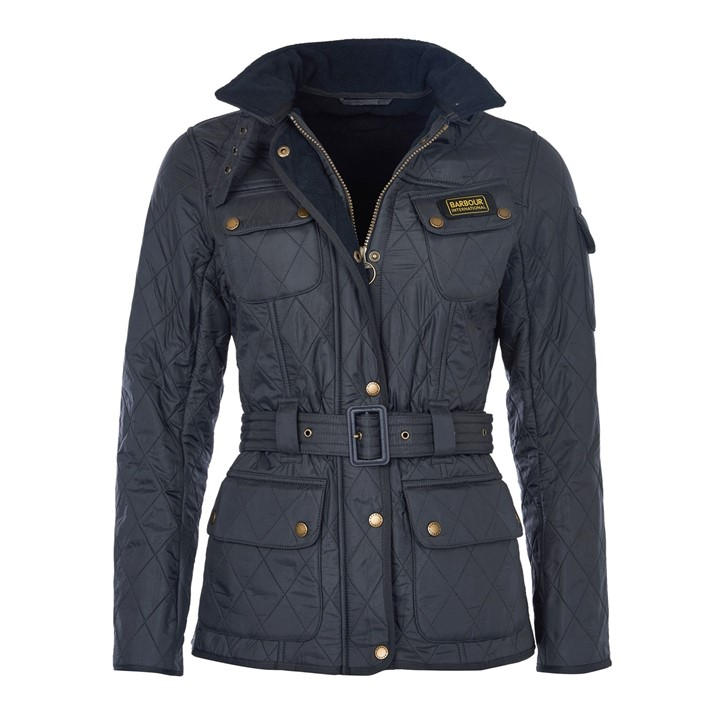 Barbour International Women's Blue International Polarquilt Jacket Size 12