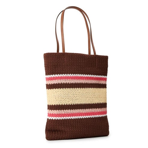 MIU MIU - Raffia-effect woven tote bag