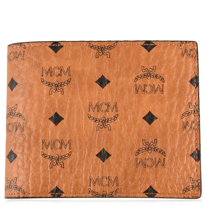 Mcm Men's Brown Logo Wallet