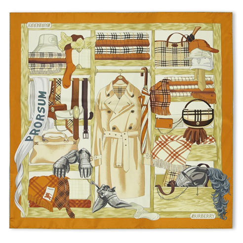 BURBERRY - Women's Silk Scarf