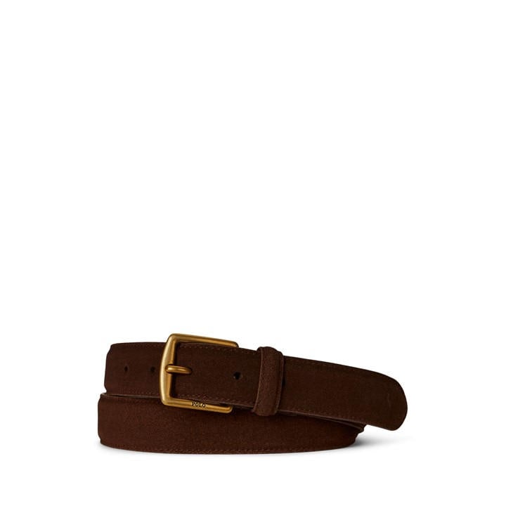 Polo Ralph Lauren Men's Brown Suede Dress Belt - XL
