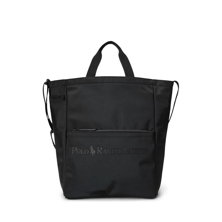 Polo Ralph Lauren  Black Modern Logo Large Tote Bag