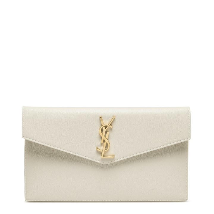 Saint Laurent Women's Cream Uptown Pouch