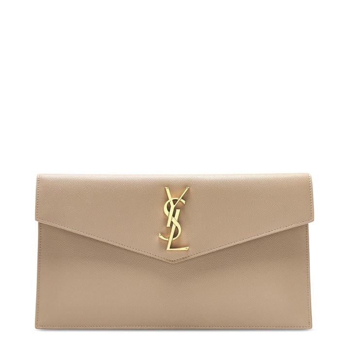 Saint Laurent Women's Beige Uptown Pouch