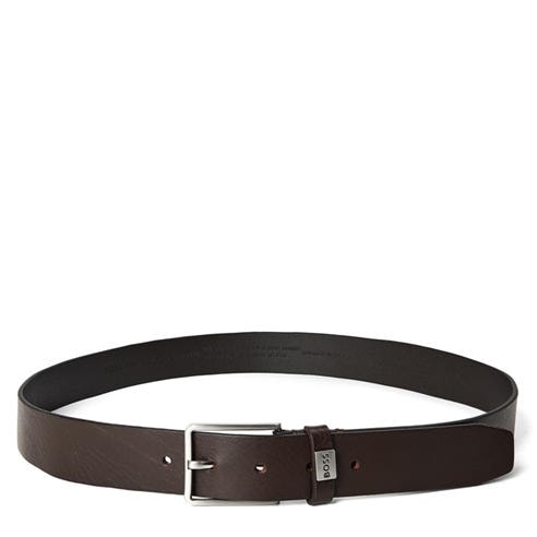 Boss - Mens BOSS Italian Leather Belt with Logo Detail (Elio)
