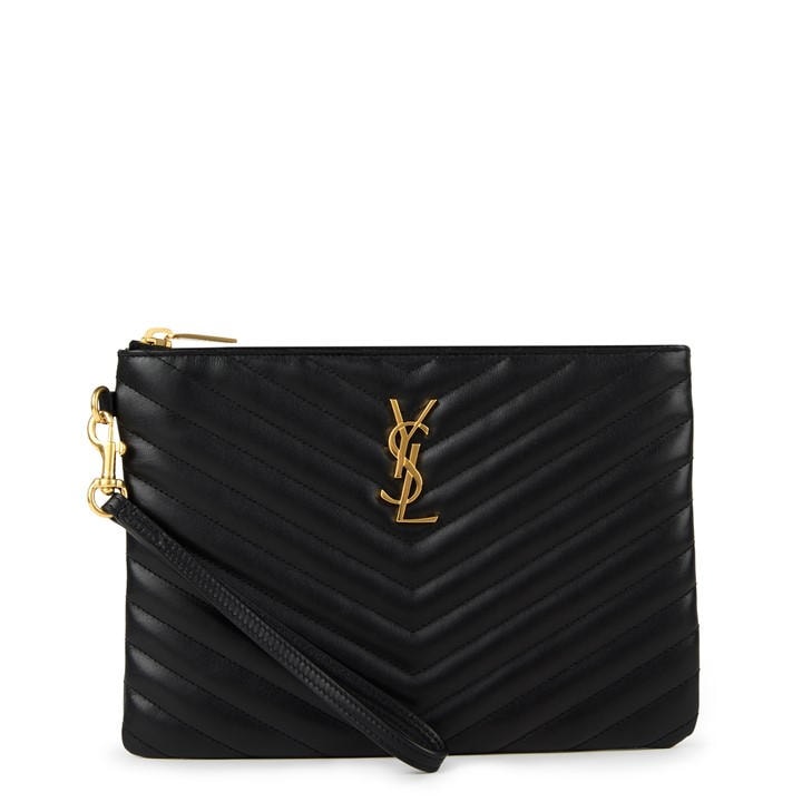 Saint Laurent Women's Black Cassandre Mattelassé Pouch