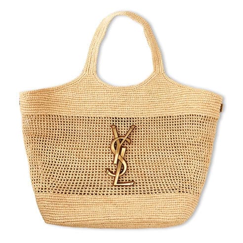 SAINT LAURENT - Women's Raffia Icare Shoulder Bag
