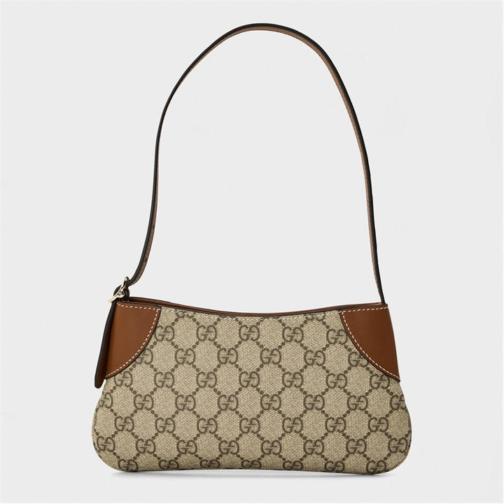 Gucci Women's Brown Gg Emblem Small Shoulder Bag