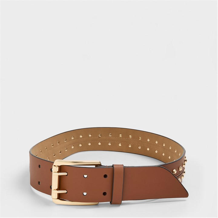 Michael Michael Kors Women's Brown Mk 45Mm Lthr Belt Extra Large