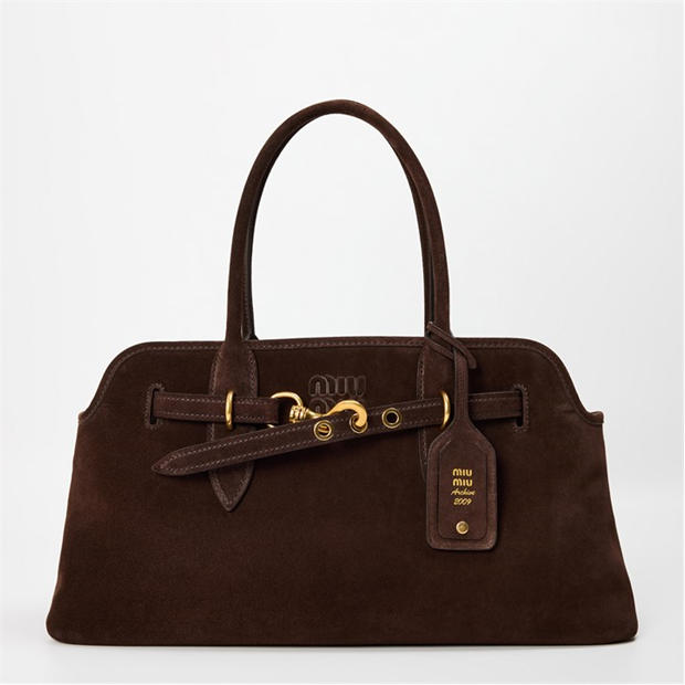 Oliva - MIU MIU - Women's Aventure Suede Tote Bags