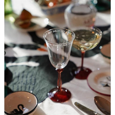 ANNA + NINA - Anna I Love You Wine Glass