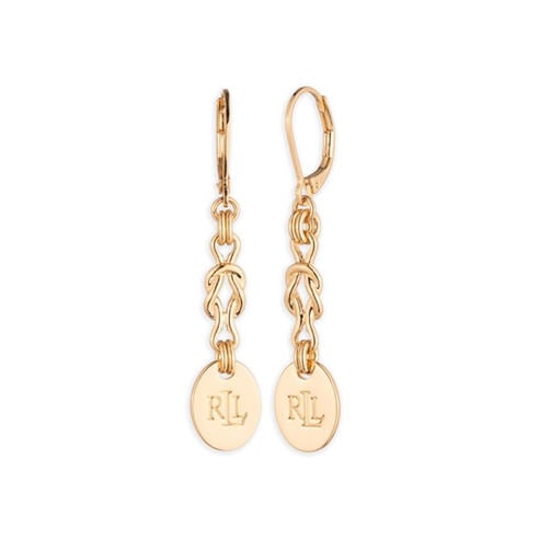 LAUREN RALPH LAUREN - Lauren Ralph Lauren Gold Knot Drop Earrings