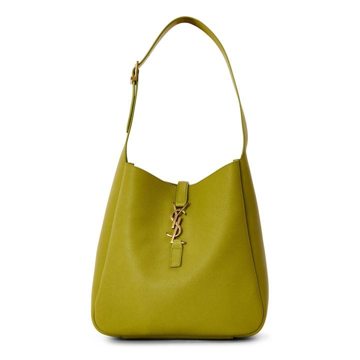 Saint Laurent Women's Green Le5a7 Leather Hobo Bag