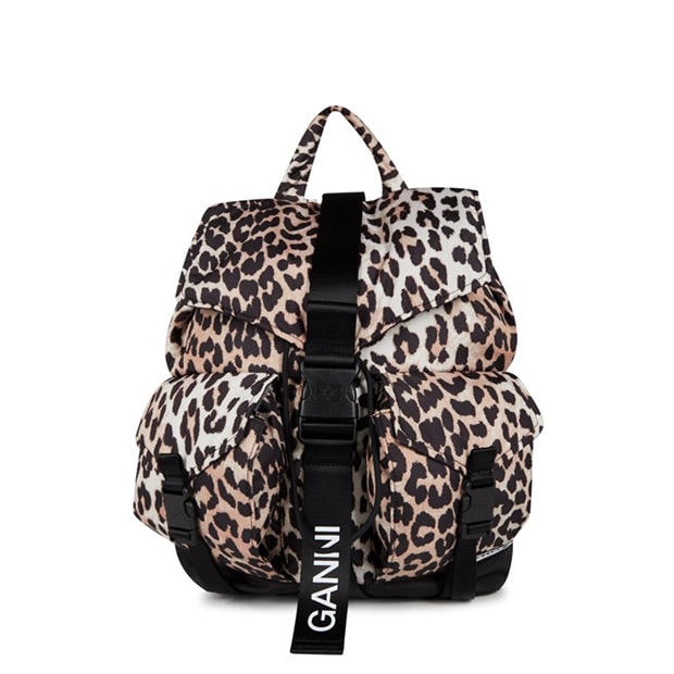 Black - GANNI - Women's Tech Backpack