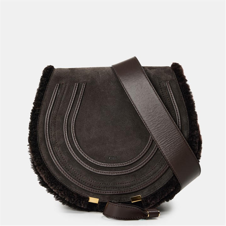 Chloe Women's Brown Marcie Saddle Bag