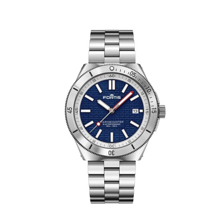 Fortis Men's Silver Marinemaster Automatic Analogue Watch