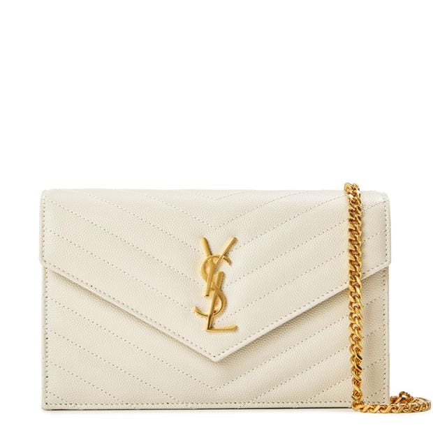 Black/Gold - SAINT LAURENT - Monogram Envelope Crossbody Bag