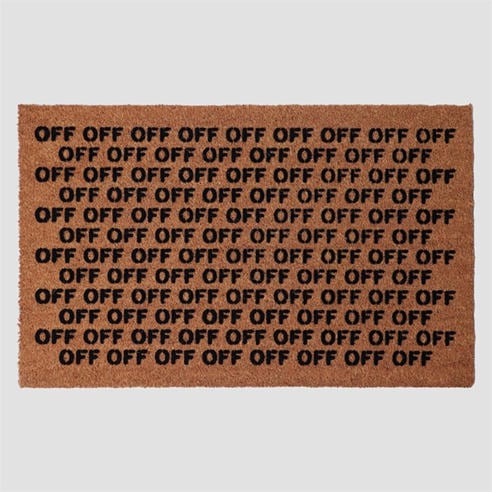 OFF WHITE - Rec Door Mat