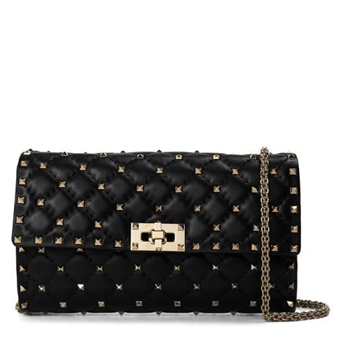 VALENTINO GARAVANI - Women's Rockstud Spike Leather Shoulder Bag