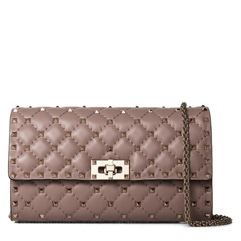 VALENTINO GARAVANI - Women's Rockstud Spike Leather Shoulder Bag