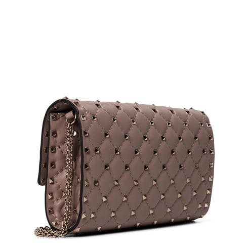 VALENTINO GARAVANI - Women's Rockstud Spike Leather Shoulder Bag