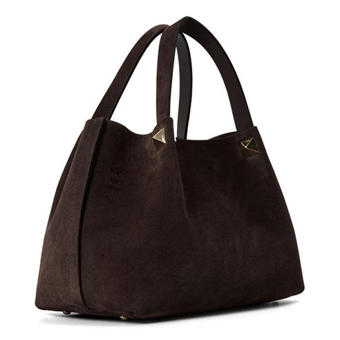 VALENTINO GARAVANI - Women's V Logo Suede Small Tote Bag
