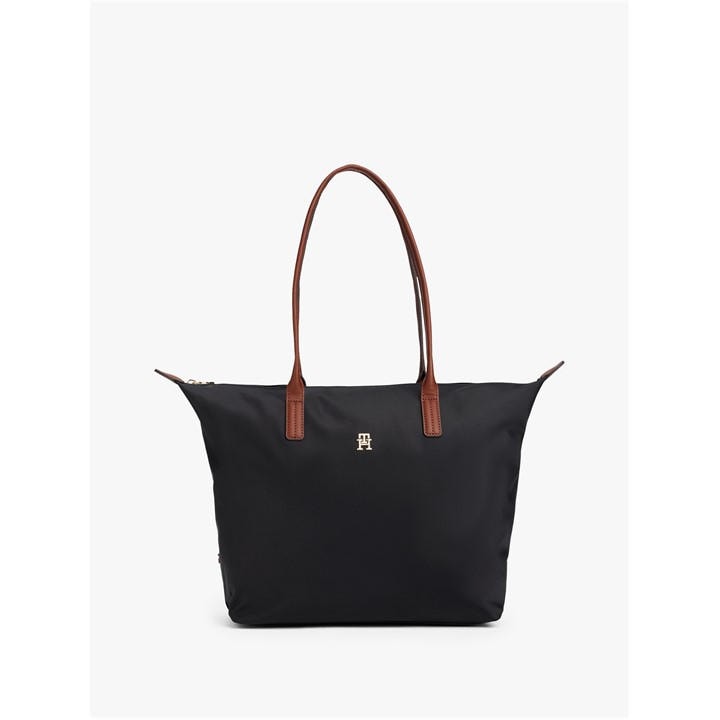 Tommy Hilfiger Women's Black Popette Tote Bags