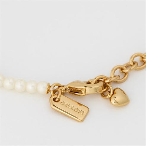 Coach - COACH CAT PEARL BEAD BRACELET