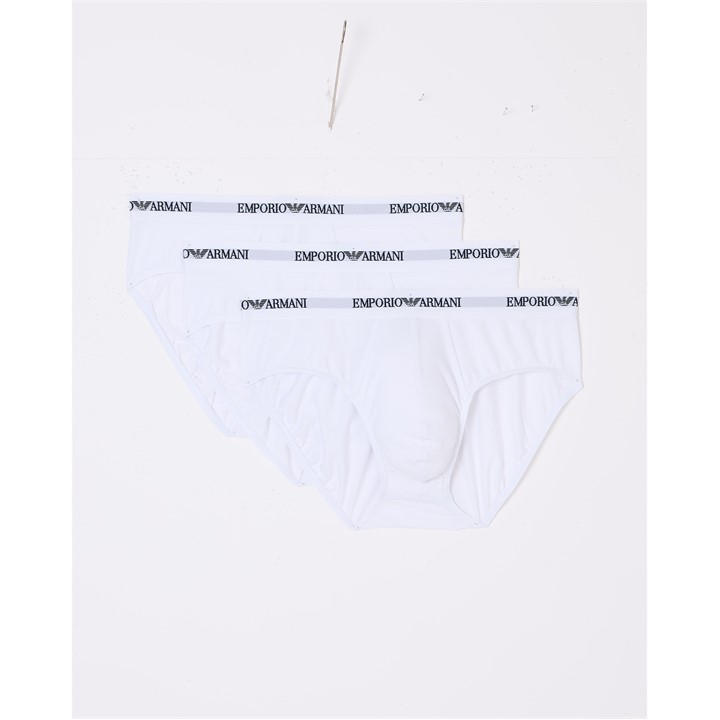 Emporio Armani Men's White 3 Pack Bottom
