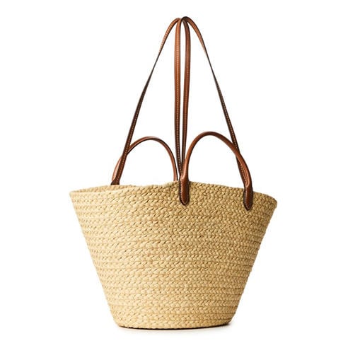 PRADA - Women'S Raffia Logo Tote Bag