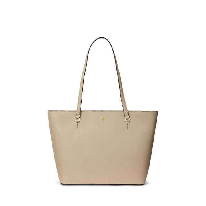 Lauren By Ralph Lauren Women's Beige Medium Karly Tote