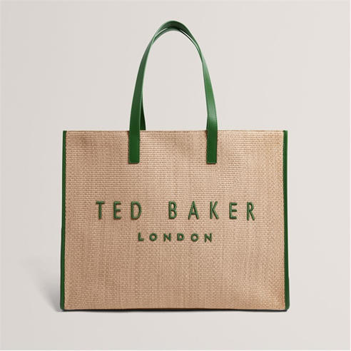 Ted Baker - Ted Baker Raffia Large Icon Bag