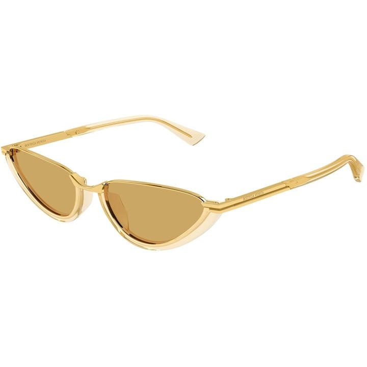 Bottega Veneta Women's Gold Cat Eye Sunglasses