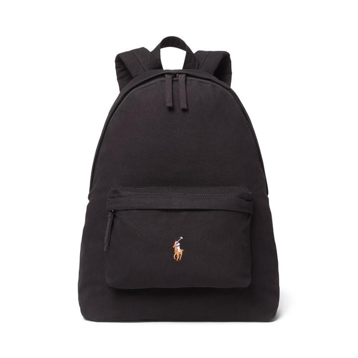 Polo Ralph Lauren  Black Canvas Colour Backpack