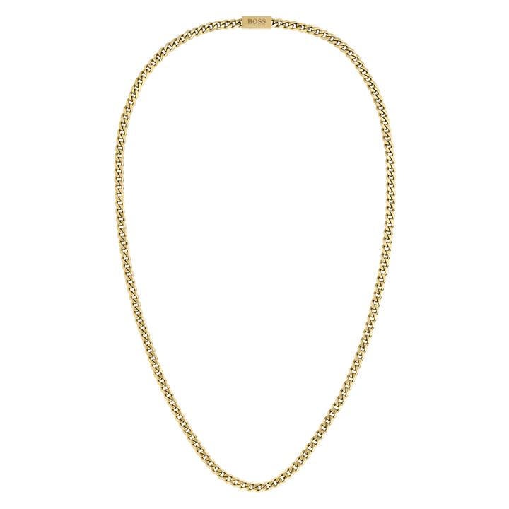 Boss Men's Gold Gents Chain For Him Ip Necklace