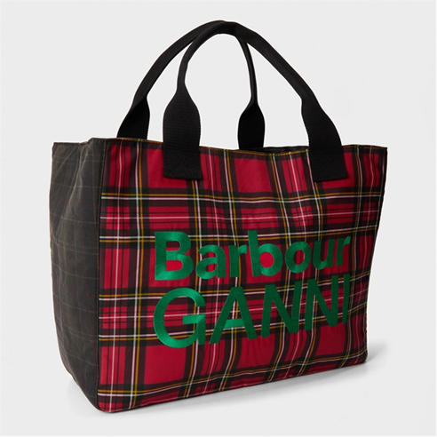 BARBOUR X GANNI - Womens Waxed Tote Bag