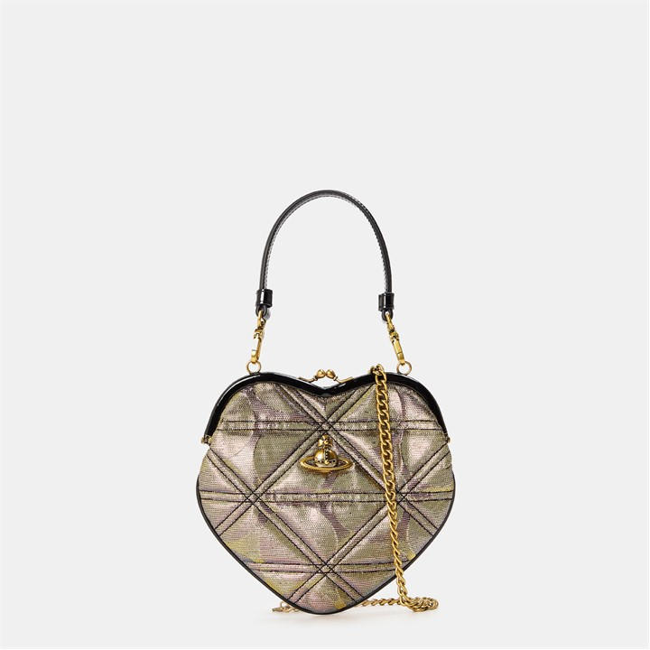 Vivienne Westwood Women's Gold Viv Belle Heart Purse Shoulder Bag