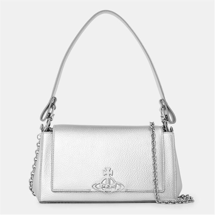 Vivienne Westwood Women's Silver Hazel Medium Shoulder Bag