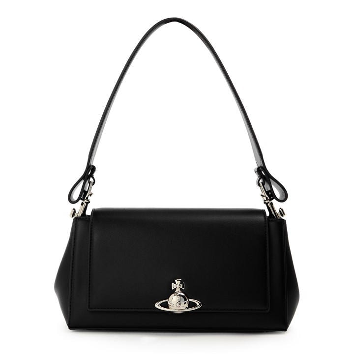 Vivienne Westwood Women's Black Hazel Medium Shoulder Bag