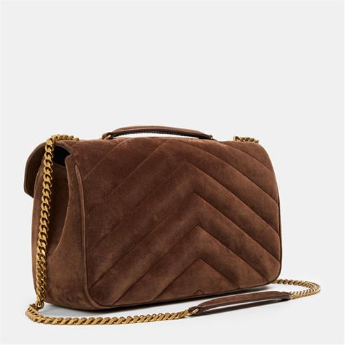 SAINT LAURENT - Women's Suede Md Lou Shoulder Bag